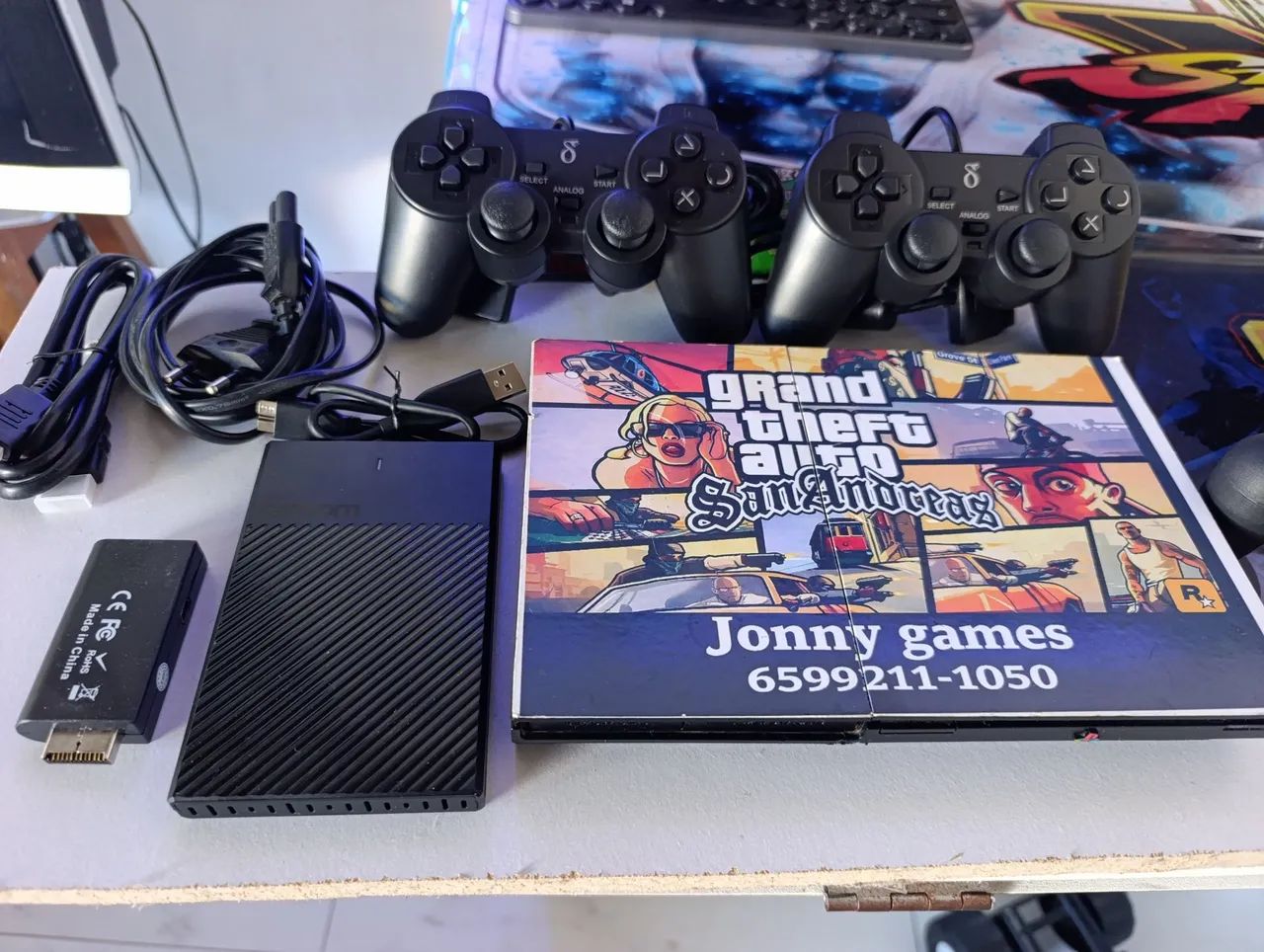 Playstation 2 Tunado com mais de 100 jogoss - Foto 2