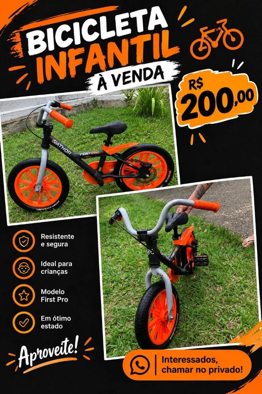 Bicicleta infantil aro 14 - Foto 4