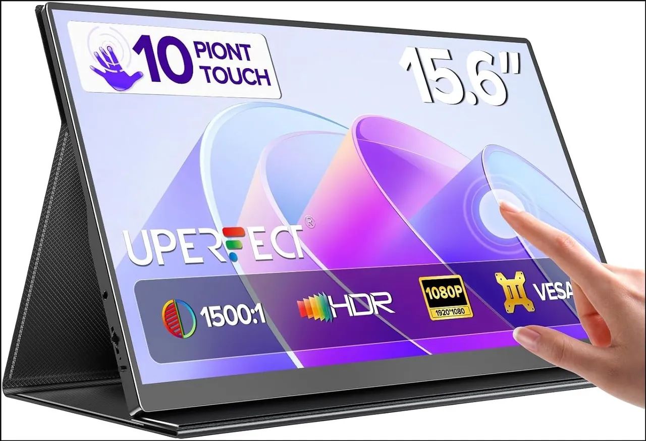 Monitor Portátil Touch de 15,6 Polegadas - Foto 3