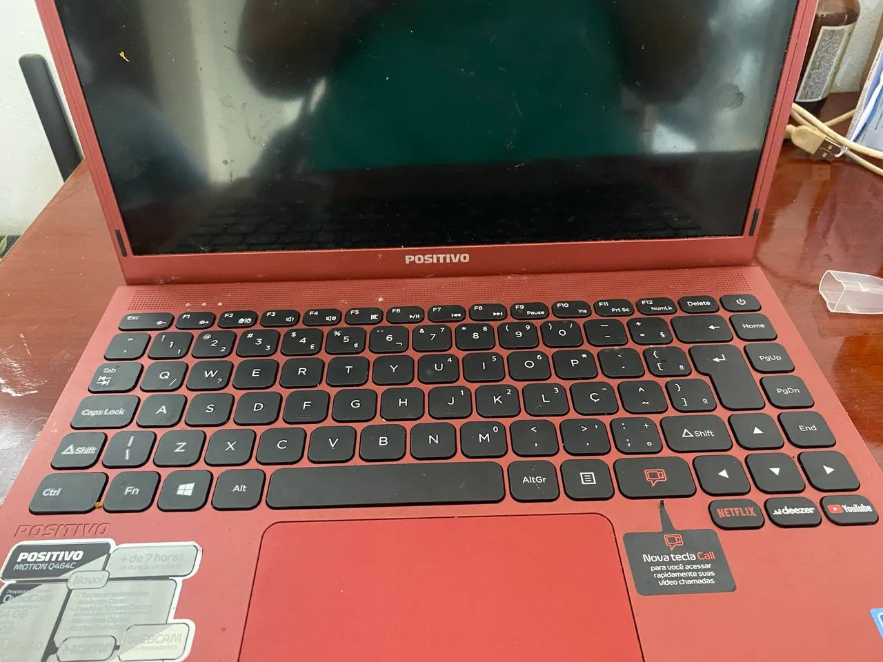 Notebook Positivo Motion Q464C vermelho  - Foto 2