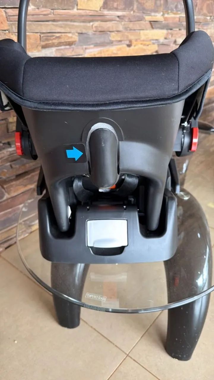 Bebê Conforto Preto - Ótimo Estado - Foto 4