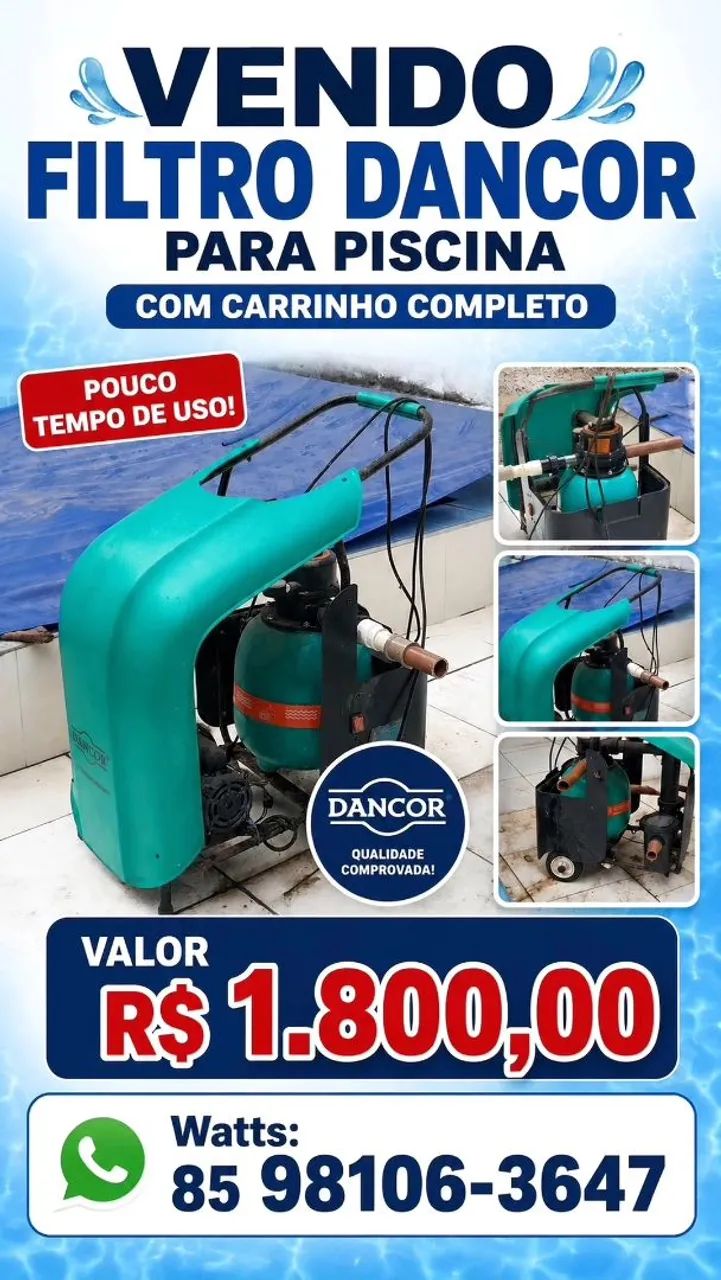 Vendo Bomba Dancor de Piscina - Foto 5
