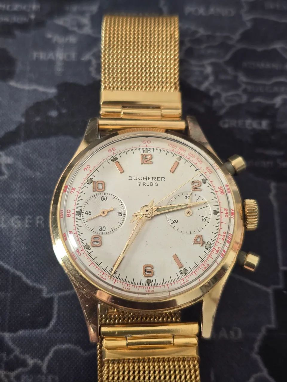 Relógio Bucherer Landeron 248 revisado
