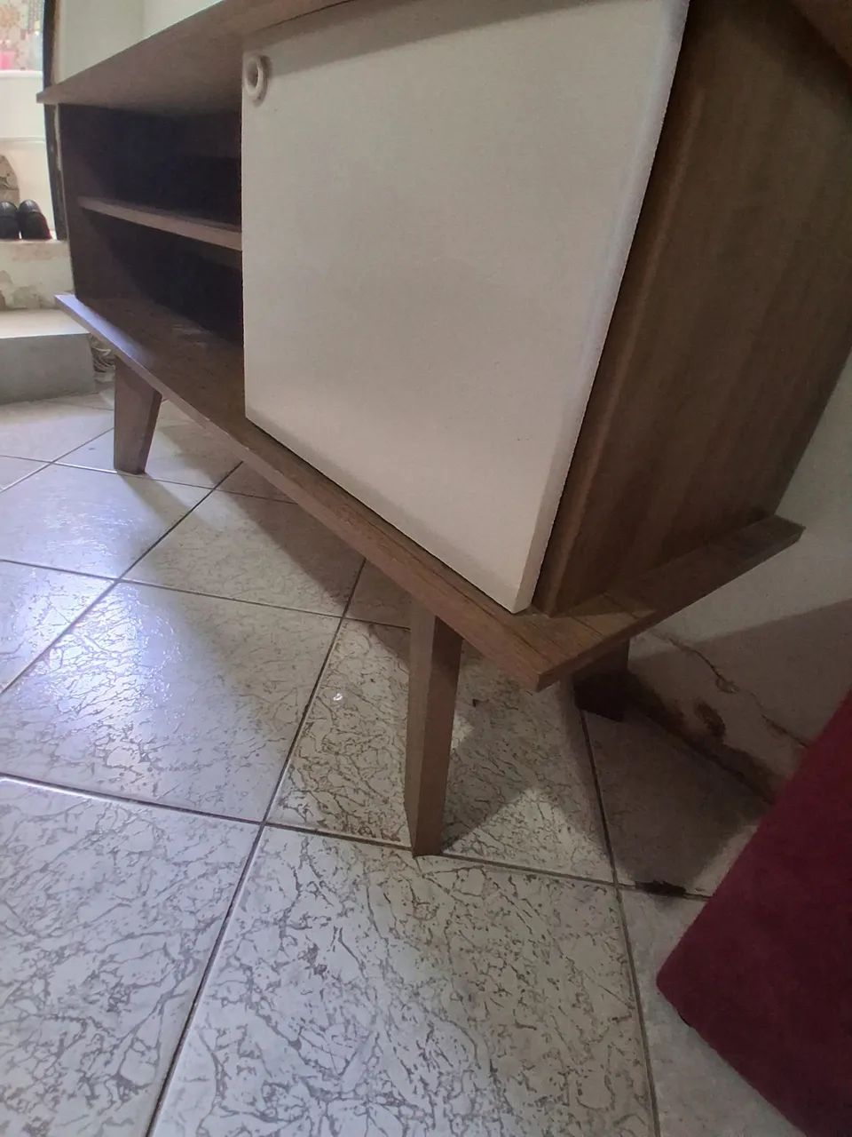 Rack em mdf marrom e bege - Foto 3