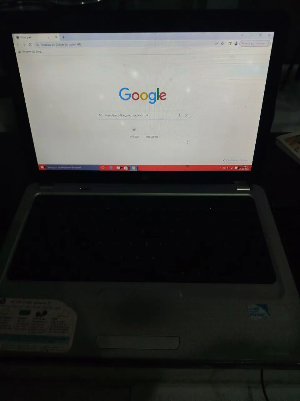 Notebook para retirar peças 