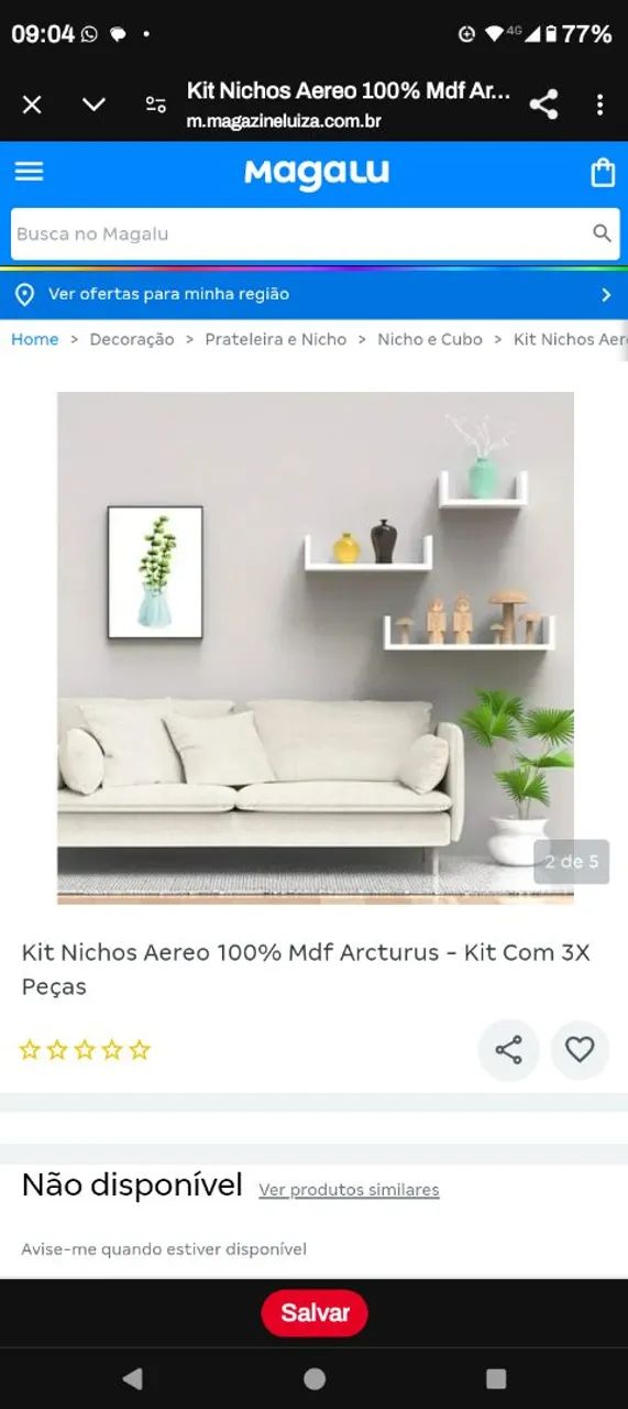 KIT COM 3 PRATELEIRAS ( PROMOÇÃO) - Foto 3