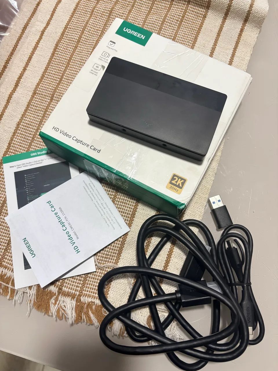 Placa de captura ugreen 2k 30fps 