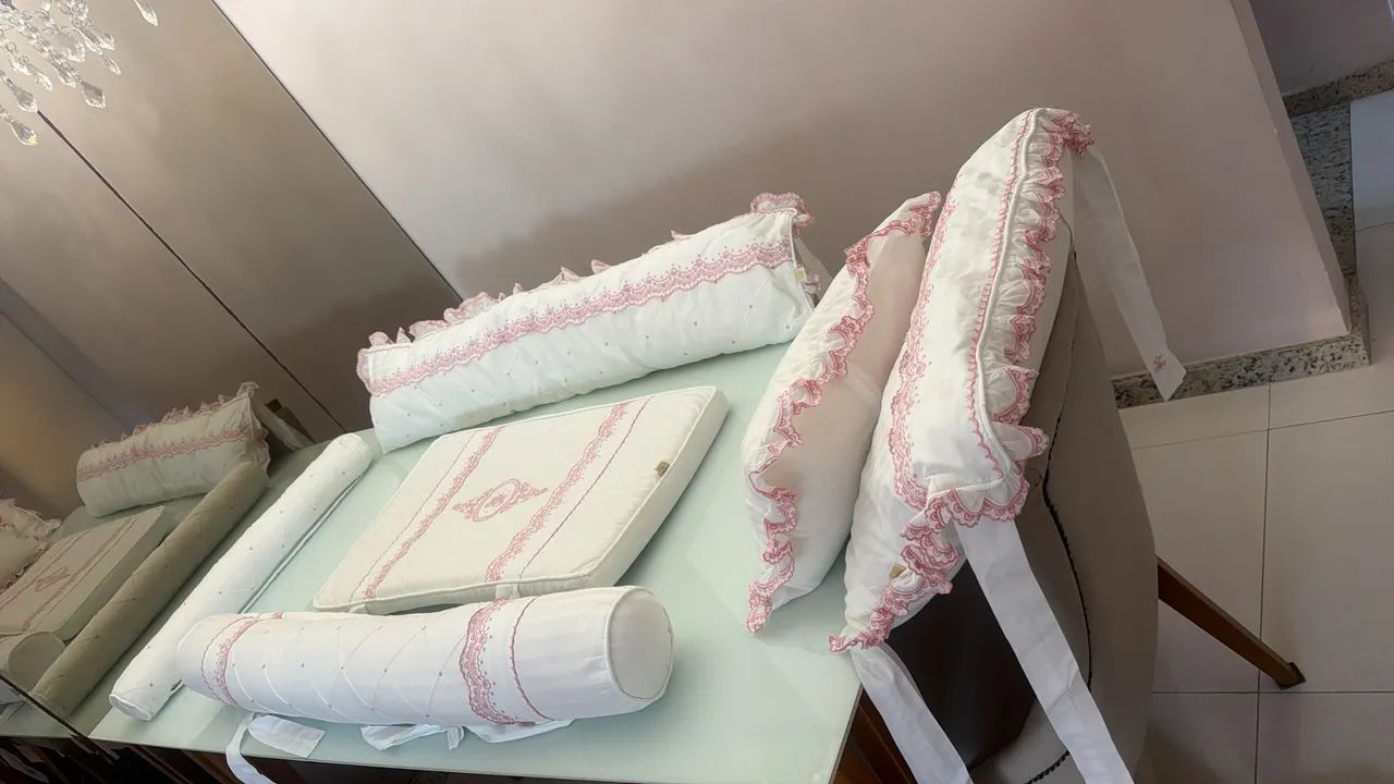 Kit Berço Bebê Menina - Foto 5