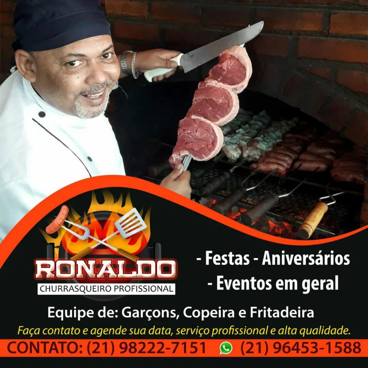 Ronaldo churrasqueiro profissional