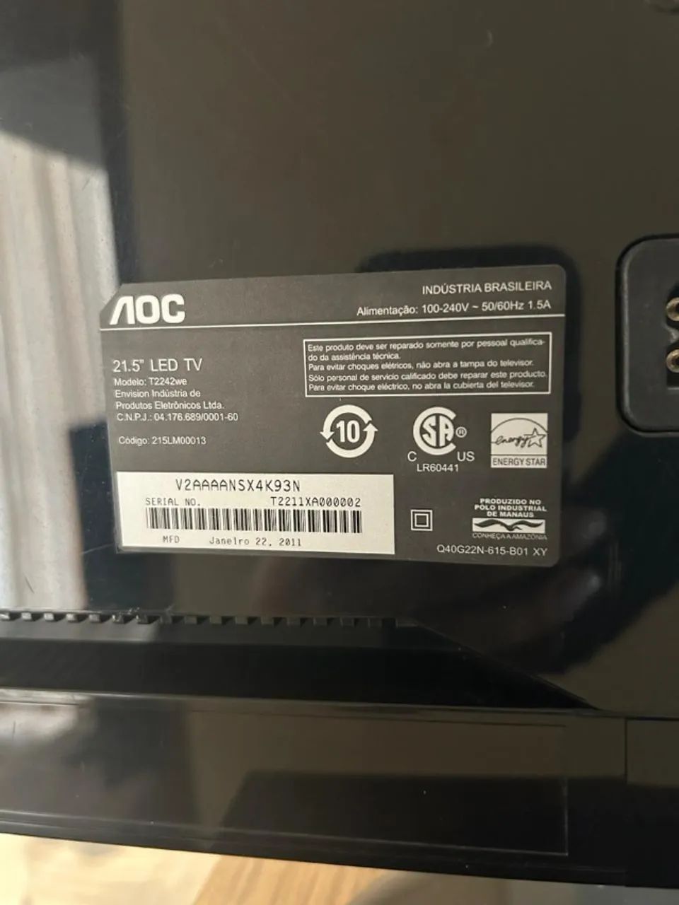 TV AOC 21 polegadas  - Foto 5