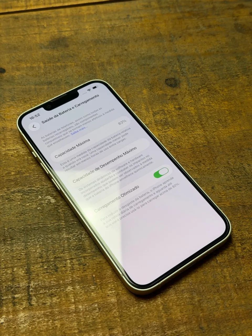iPhone 14 | Branco Estrelar | 128gb | 83% saúde  - Foto 3