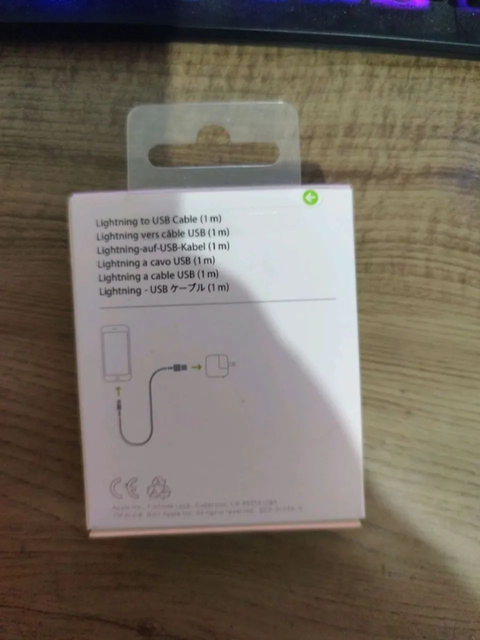 cabo lightning usb apple 1m branco - Foto 3
