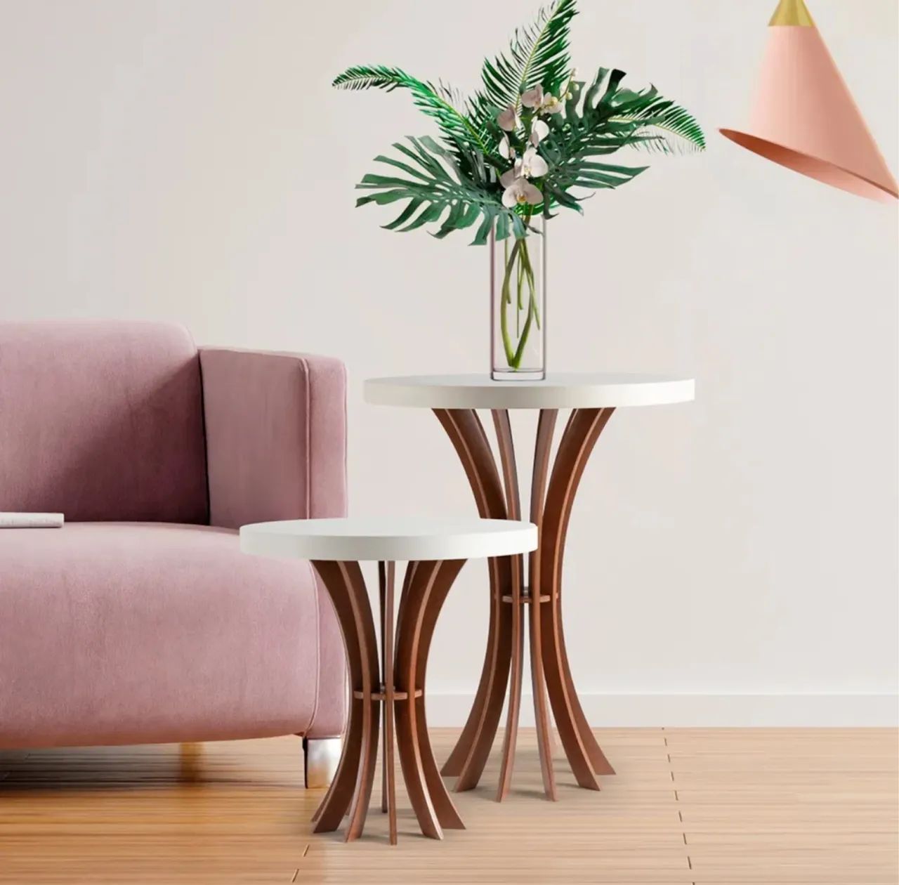 Mesa de canto Calice - [Nova/Unidade] 50cmx60cm - Foto 2