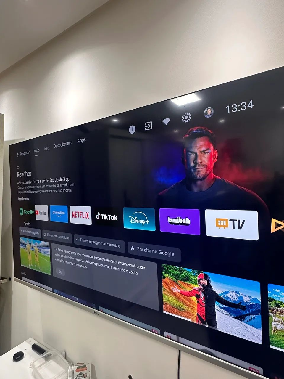 Smart TV Philco 55" 4K Android TV / Google TV + Controle Voz - Foto 3
