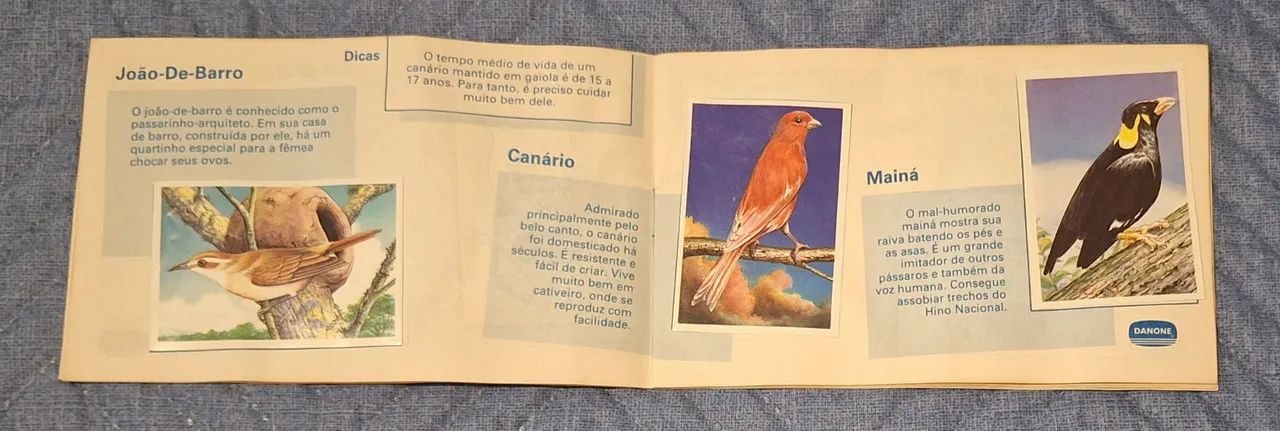Álbum de Figurinhas Os Pássaros Danone - Foto 4