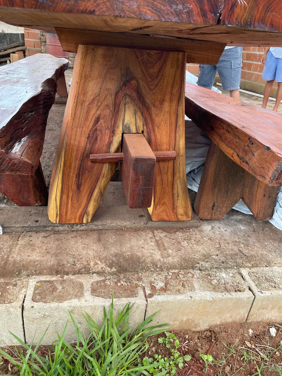MESA DE MADEIRA ANGICO FERRO - Foto 4