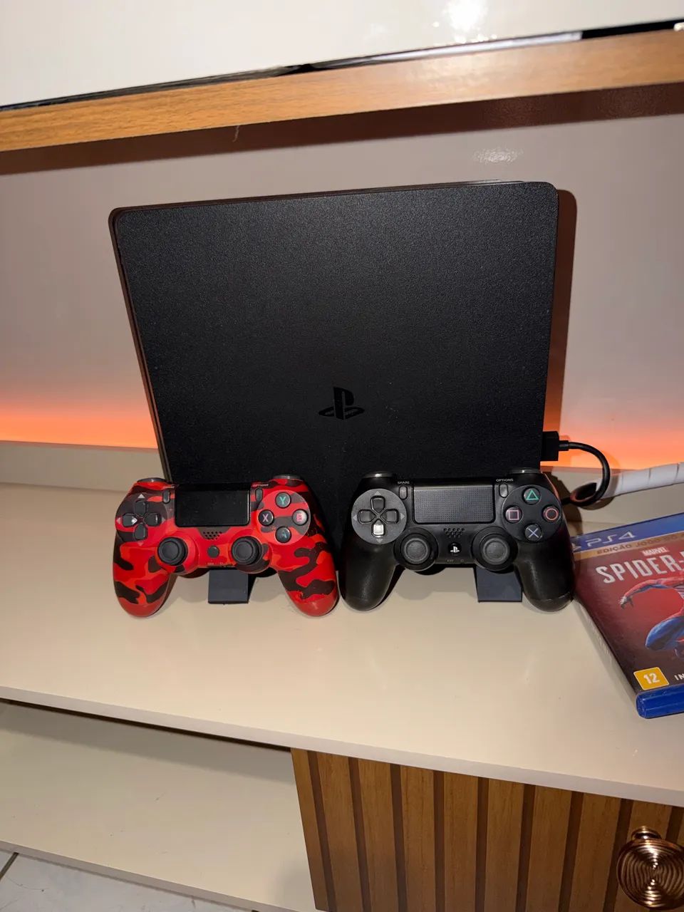 Ps4 Slim + 2 Controles + Jogos - Foto 3