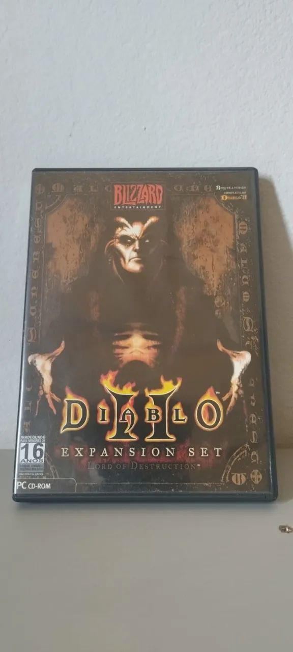 Diablo II PC CD-ROM Mídia Física Original + Expansion Set Lord of