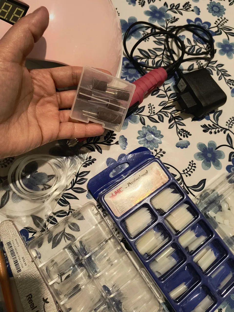 KIT COMPLETO PARA MANICURE / ALONGAMENTO DE UNHAS - ÓTIMO ESTADO - Foto 4