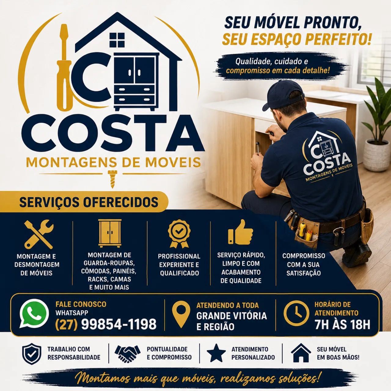    Montador de Móveis em Vila Velha e Grande Vitória