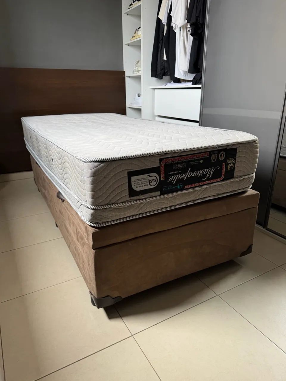 Cama box baú solteiro completa - Foto 2