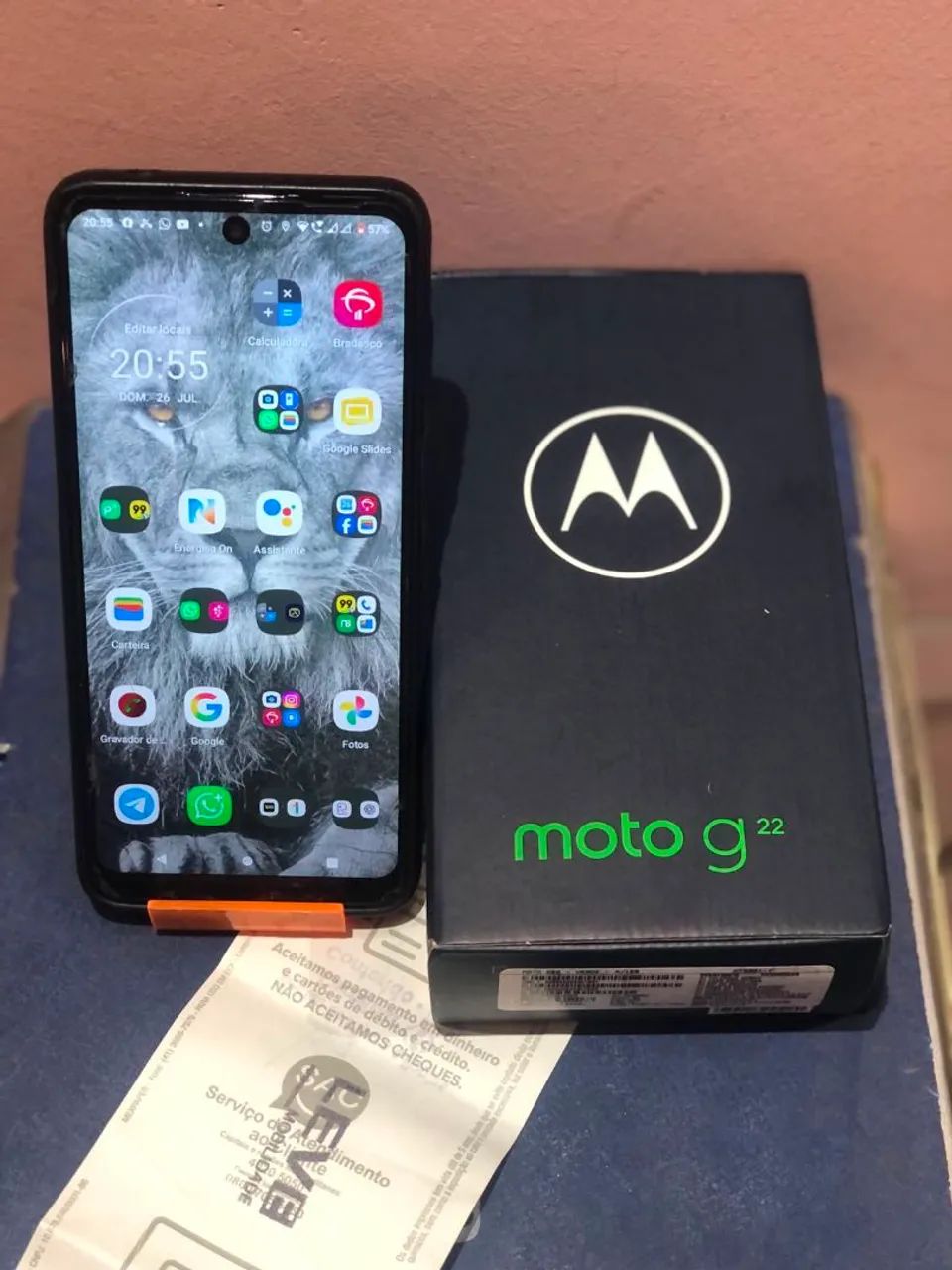 Moto G 22,com caixa e nota fiscal