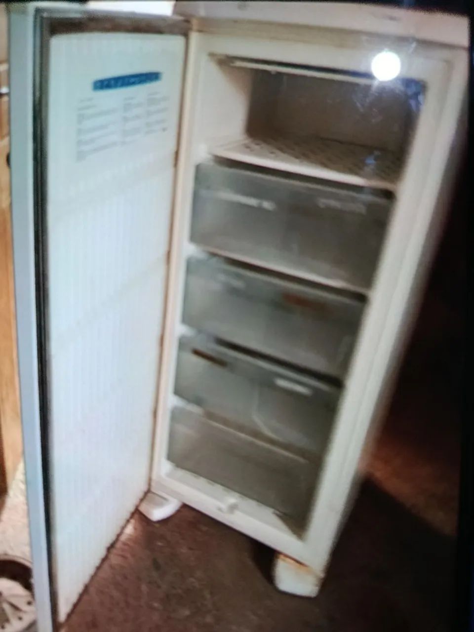 Freezer funcionando 