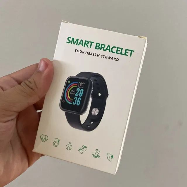Relógio Smart Bracelet Inteligente com Monitor de Saúde e Notificações - Faço entrega