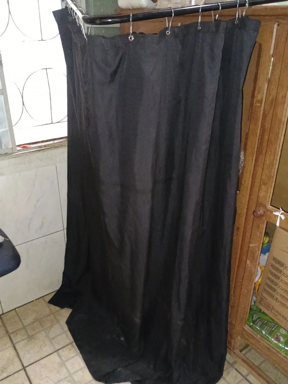 Cortina provador de roupas 