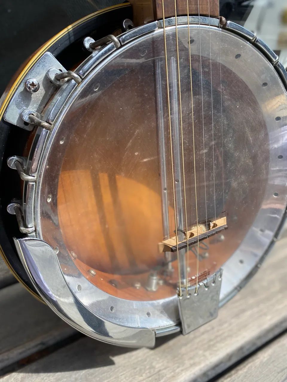 Banjo americano 6c luthier elétrico  - Foto 5
