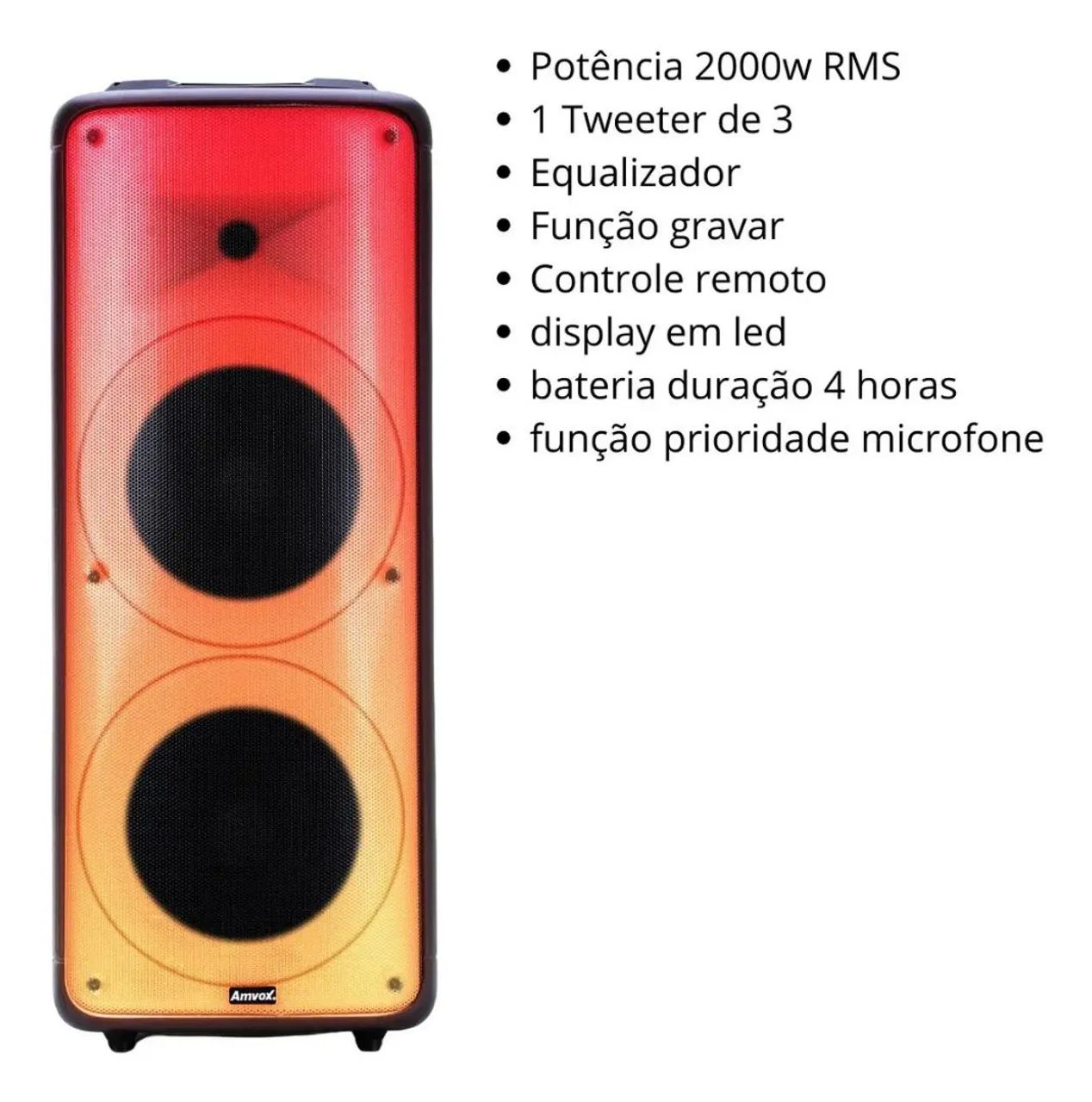 Caixa de som Amvox aca 2000