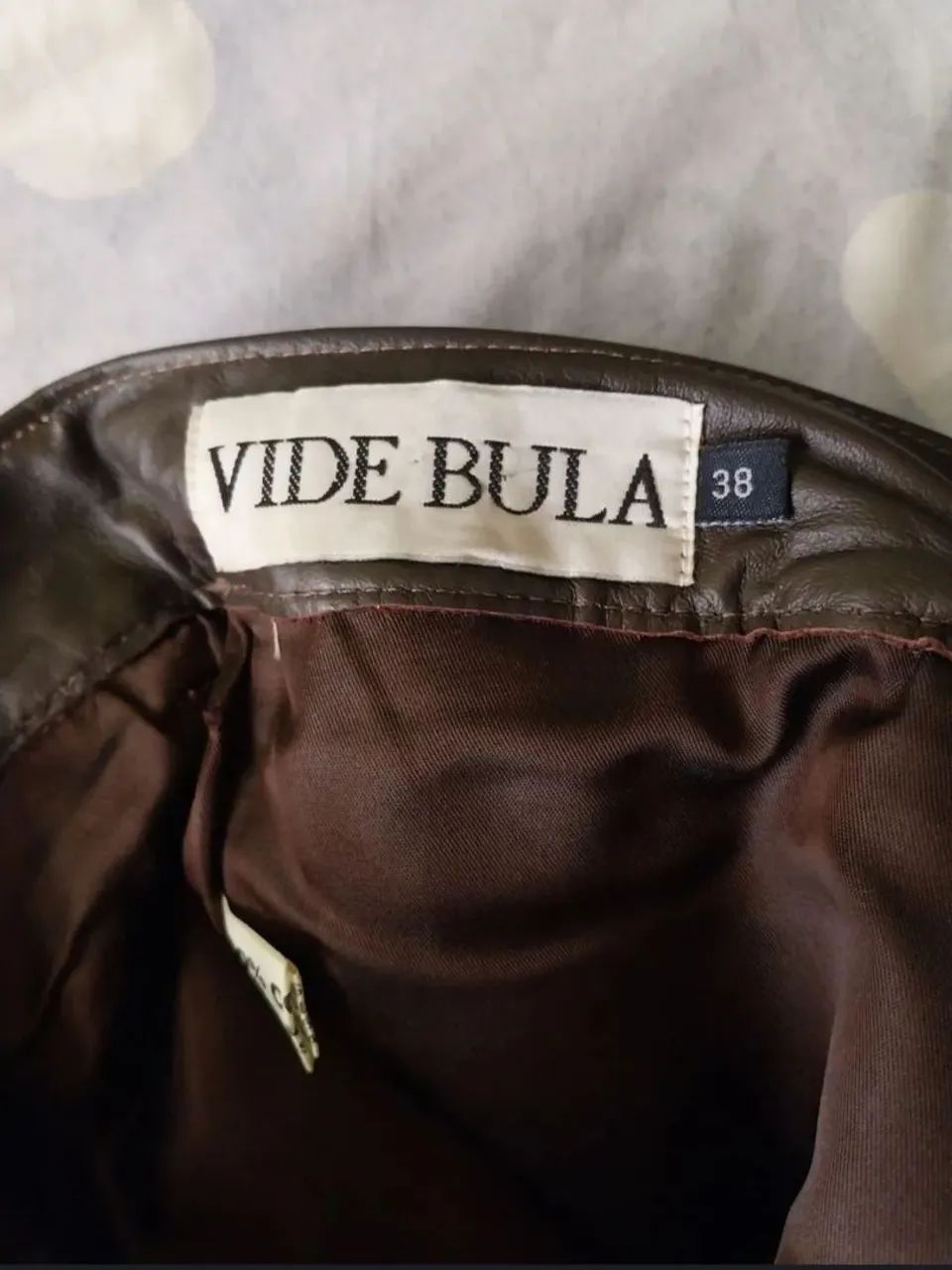 Calça Couro Vide Bula Vintage Anos 90 - Foto 5