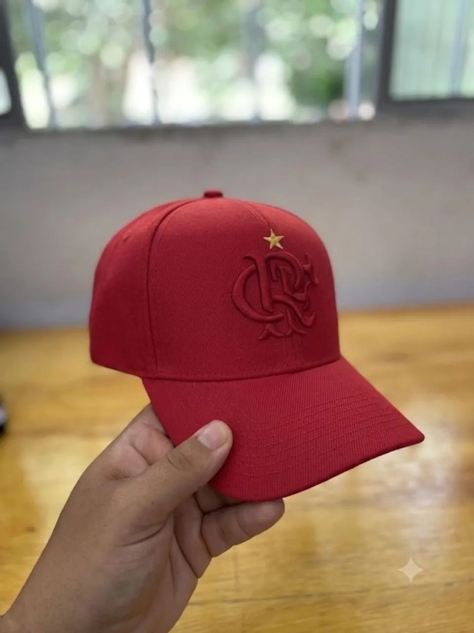 BONÉ FLAMENGO VERMELHO BORDADO EM ALTO RELEVO