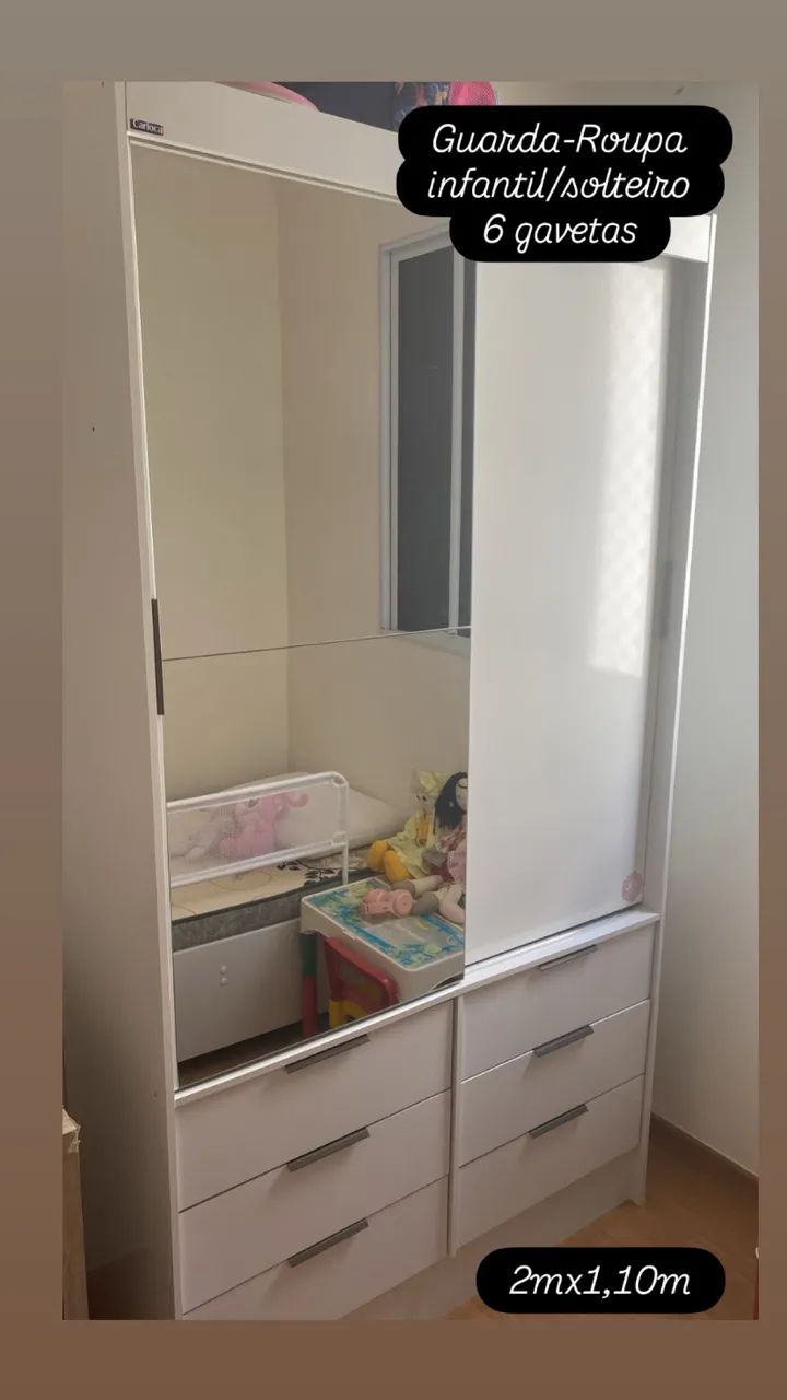 Guarda Roupas Solteiro/Infantil 