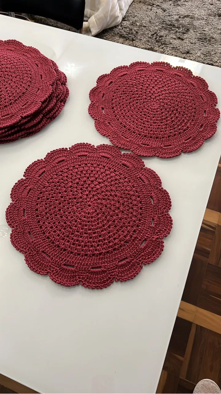 Sousplat de crochê 