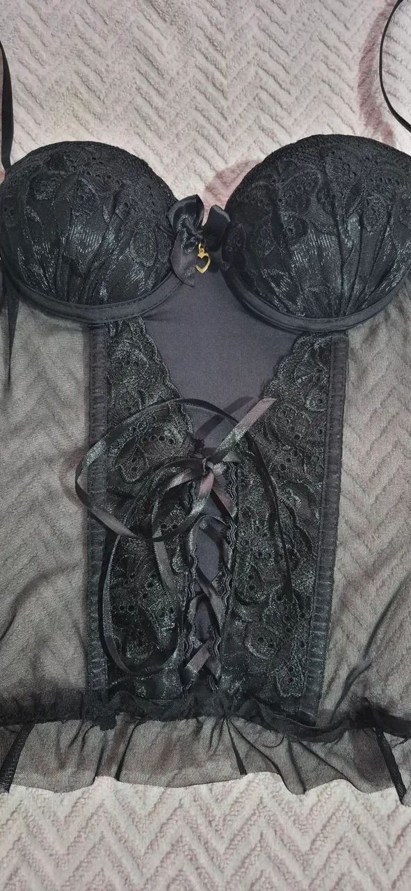 Corset preto P - Foto 2