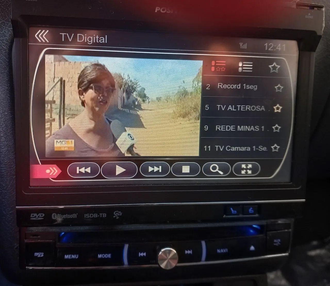 Multimídia Retrátil Pósitron SP 6900 NAV Com Tv - Foto 4