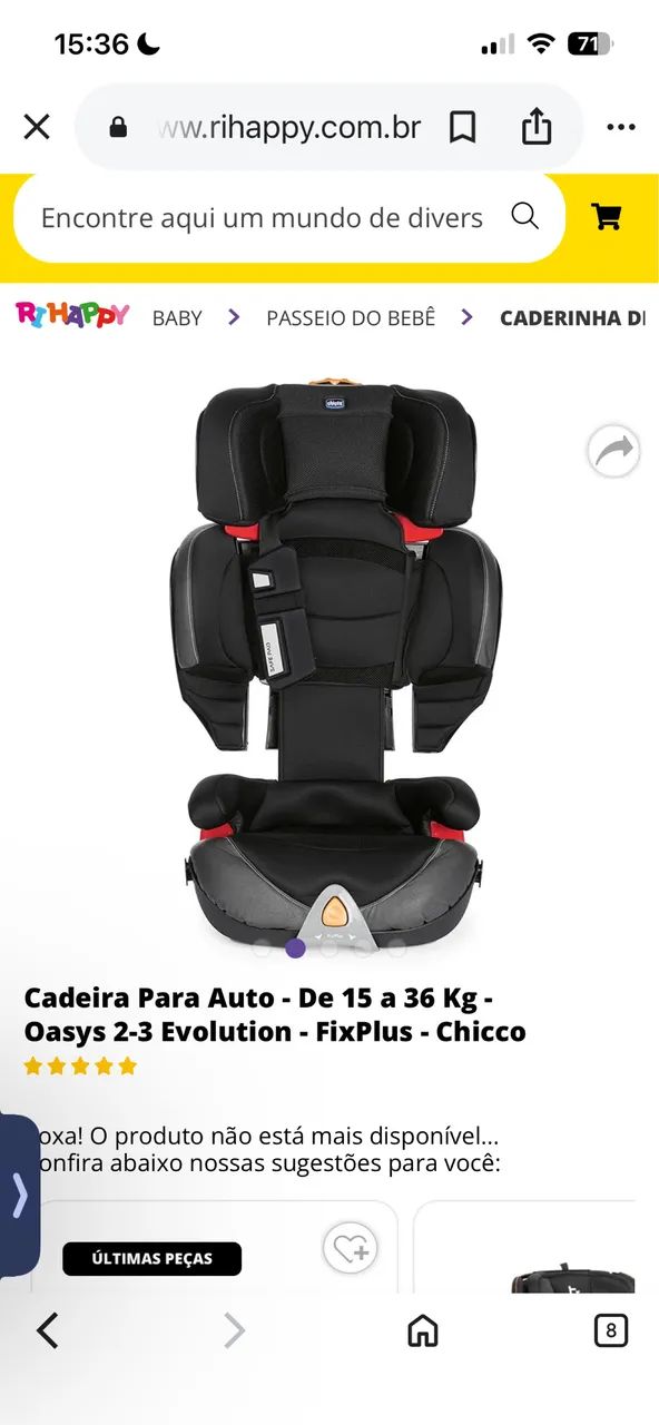 Cadeirinha Chicco Oasys 2-3 FixPlus 15 a 36 kg - Foto 2