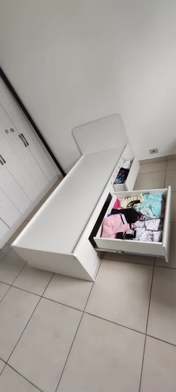 CAMA SOLTEIRO COM GAVETAS  - Foto 2