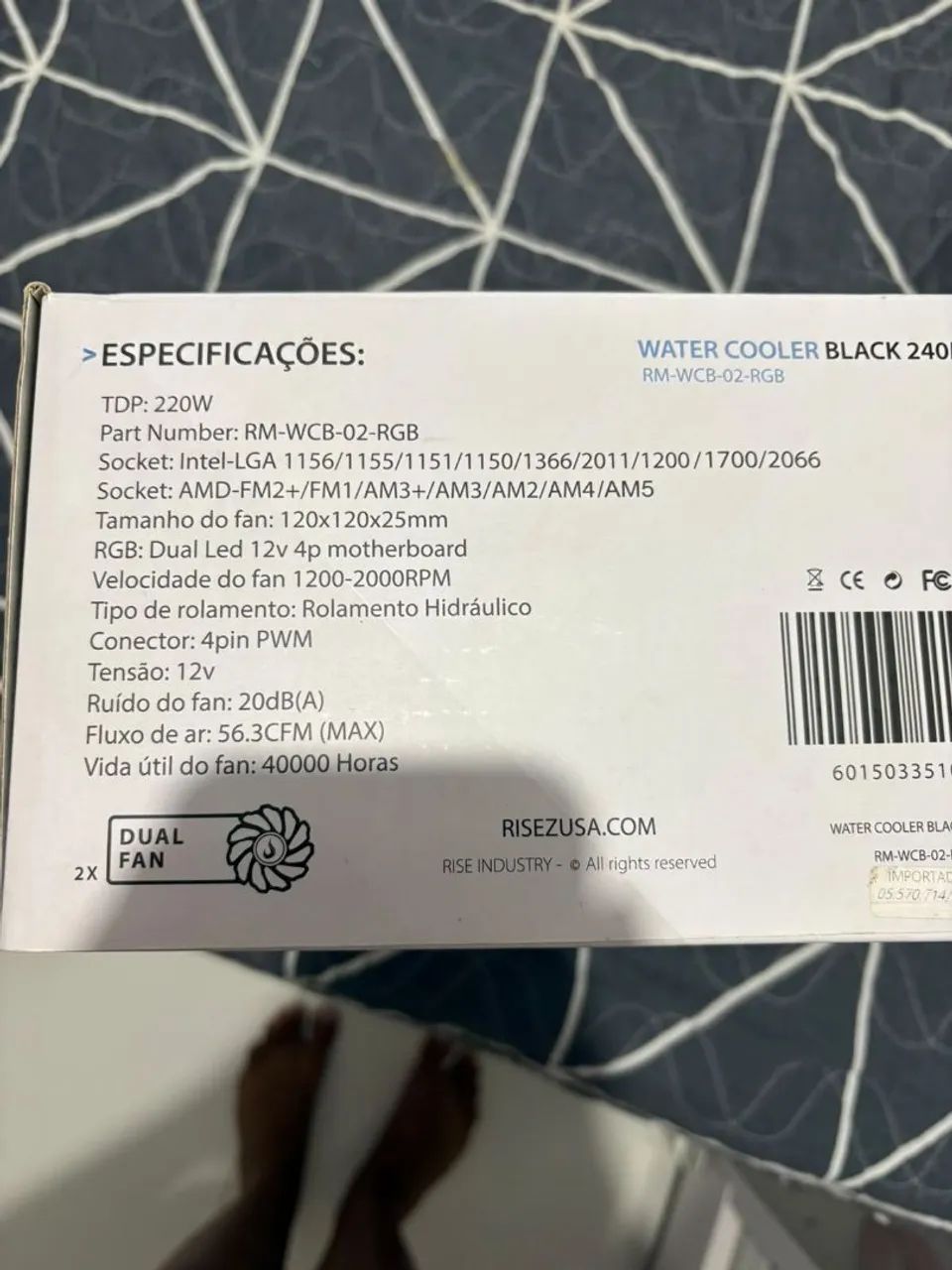 WATER COOLER BLACK 240MM - Foto 3