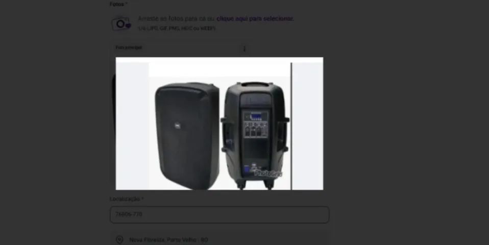 Vendo Caixa Ativa Profissional de 15 polegadas, usada apenas uma vez. Rádio integrado + Bl