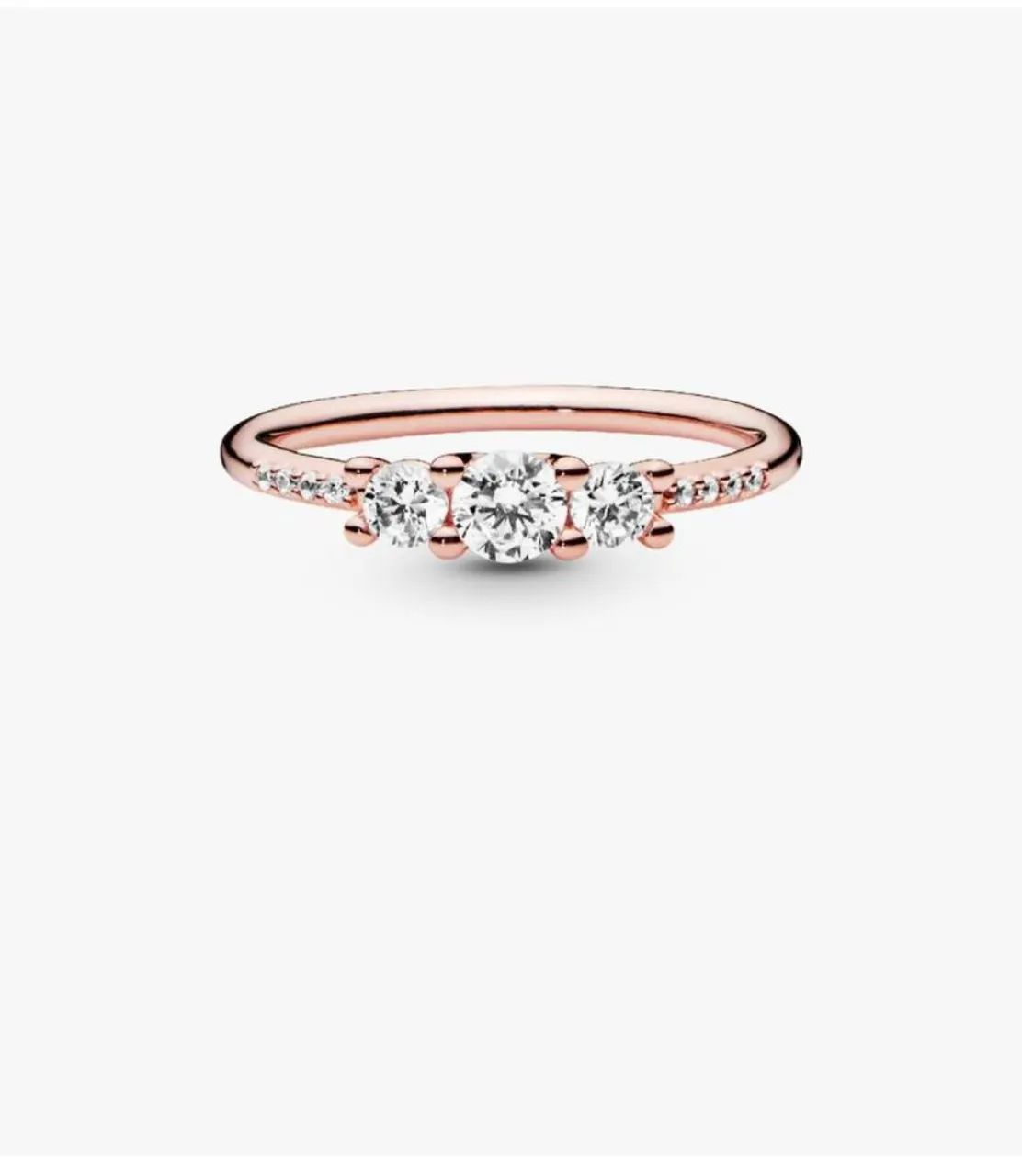 Anel Pandora Rosé com pedra. - Foto 2