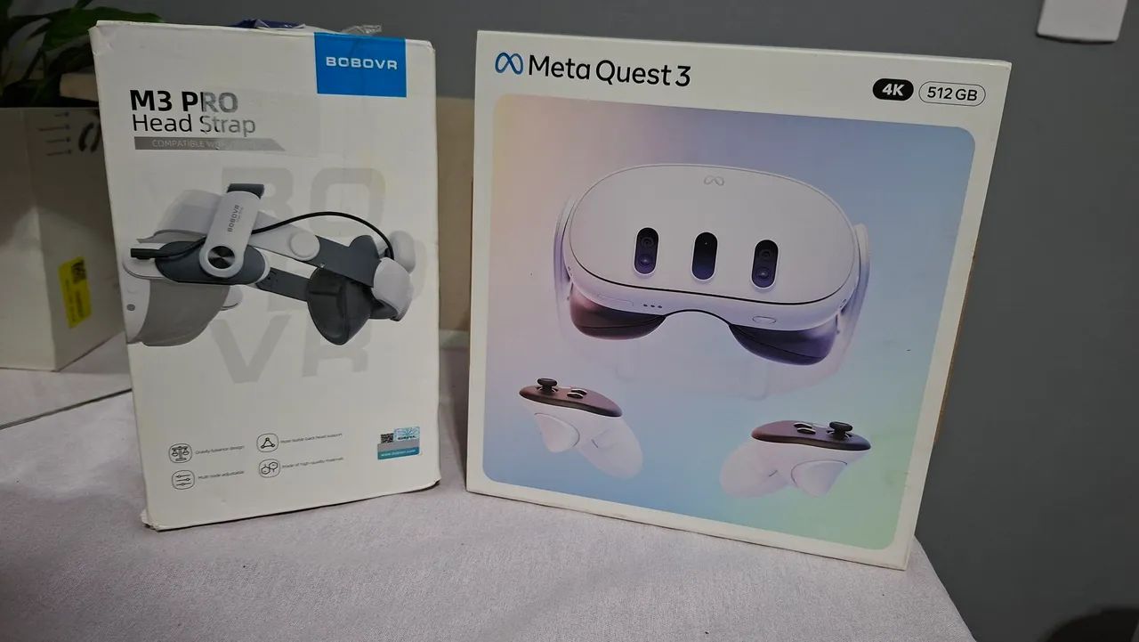 Meta Quest 3 512gb + BoboVR M3 Pro - Consoles de Vídeo Game