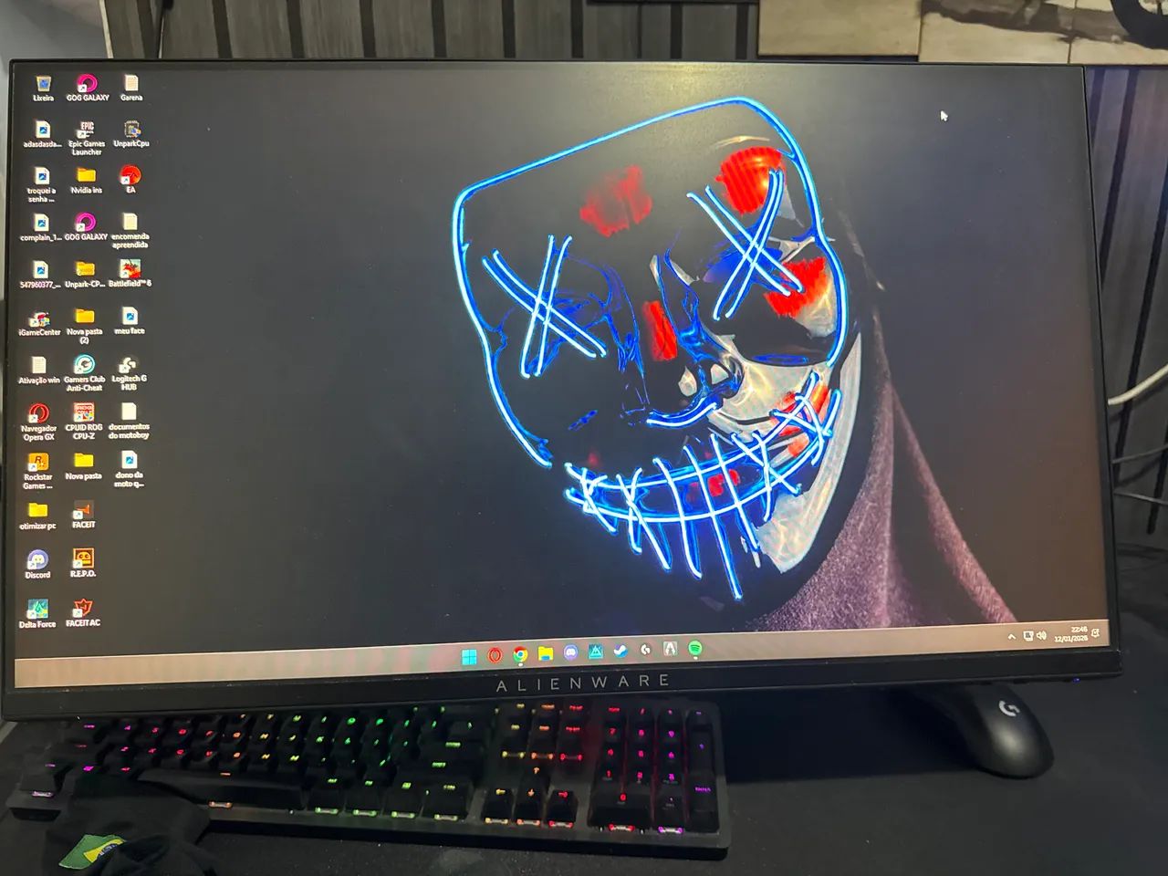 Monitor Dell Alienware 240hz perfeito