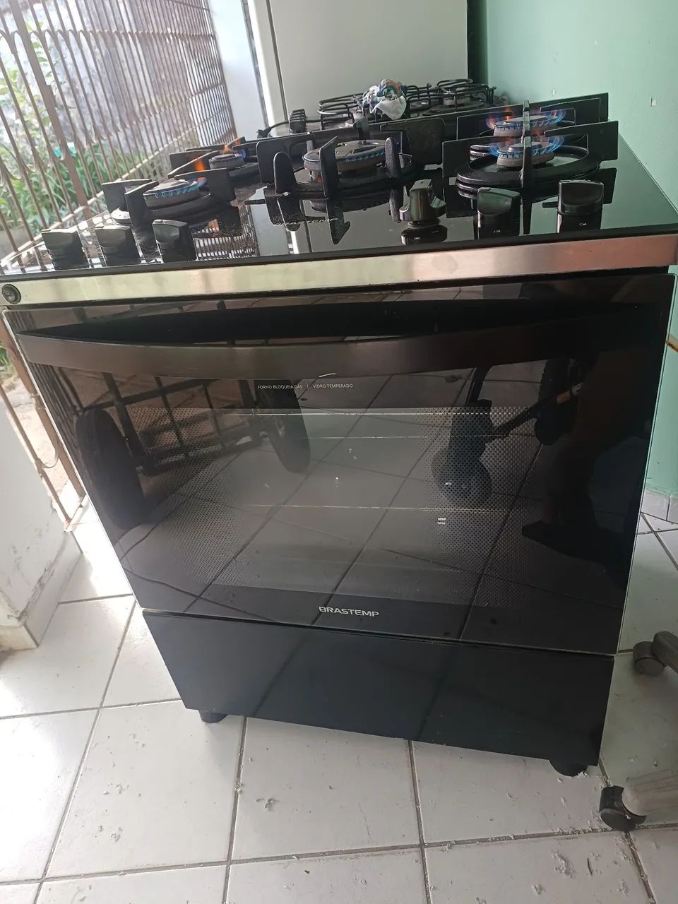 Fogão automático tripla chama 