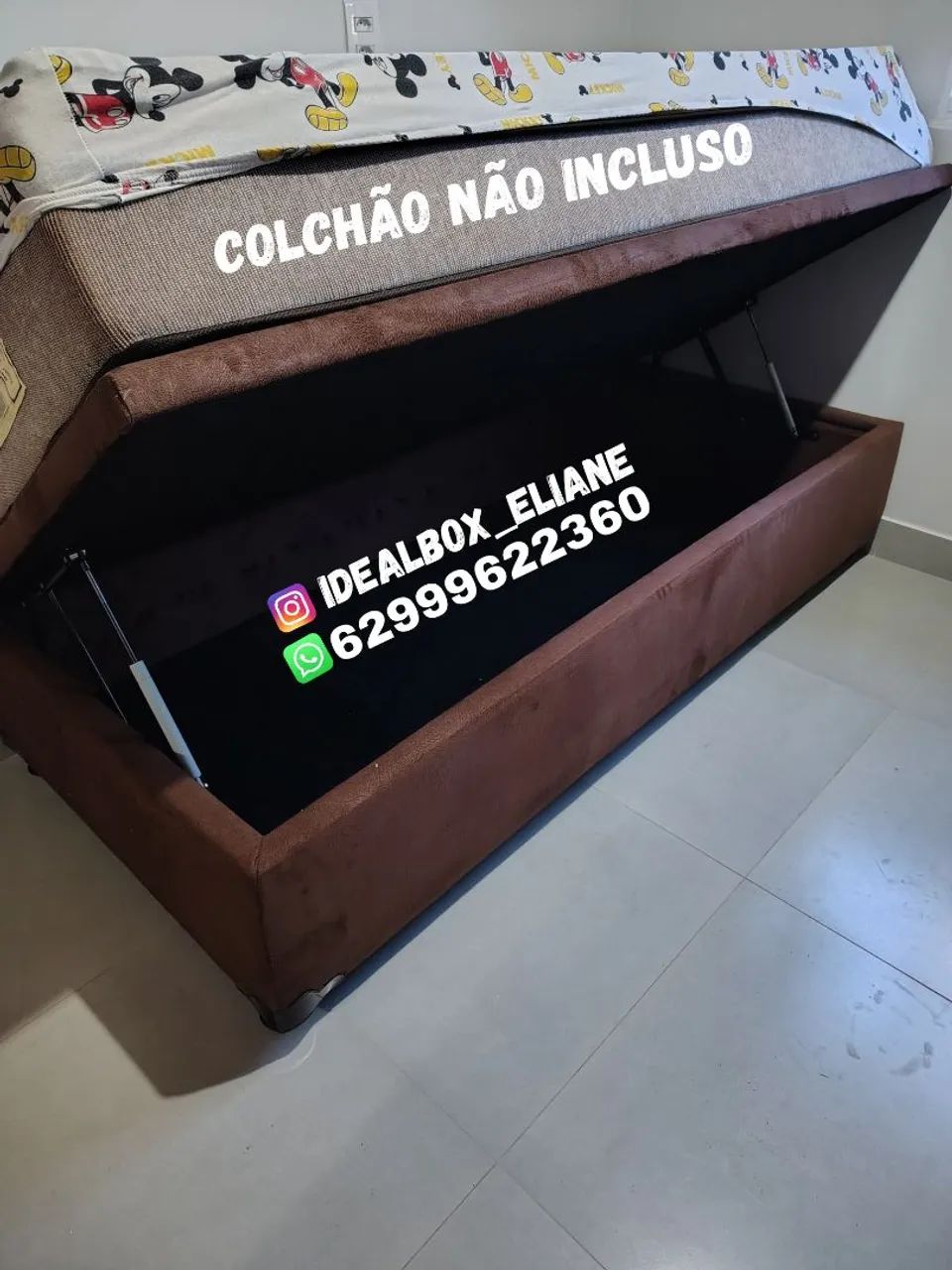 Box baú solteiro medida 88×188 - Parcelamos em até 10x sem juros  - Foto 2