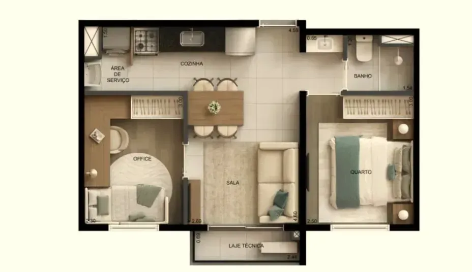 PLANTA 39m²
