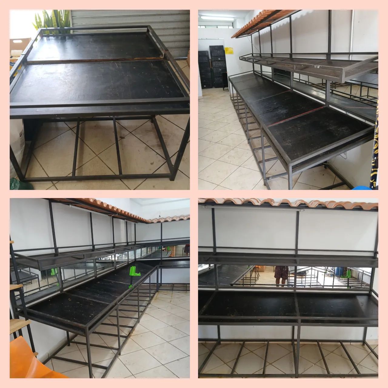 Balcão e mesa para sacolao/supermercado 