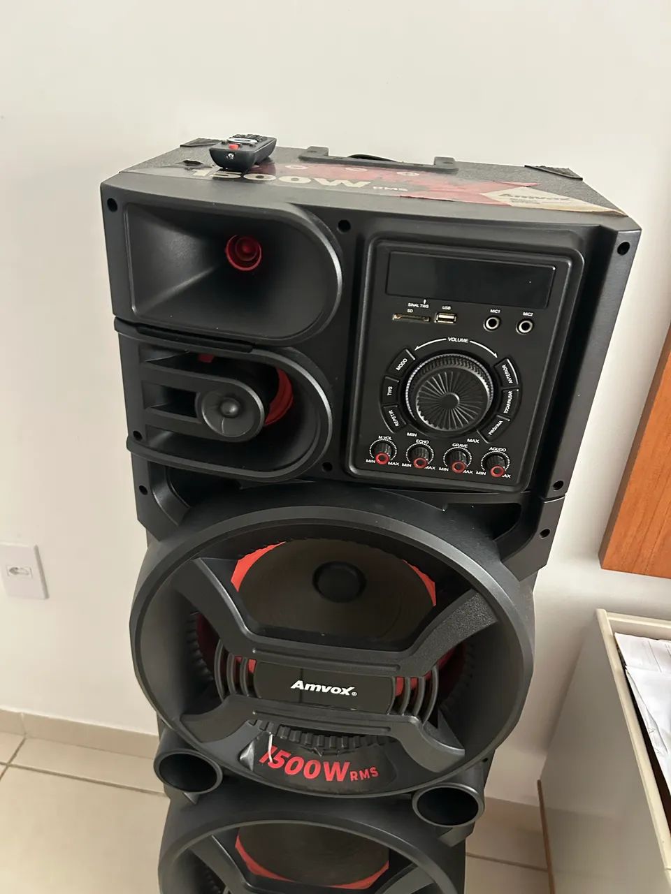 Caixa de som amvox 1500 rms - Foto 4