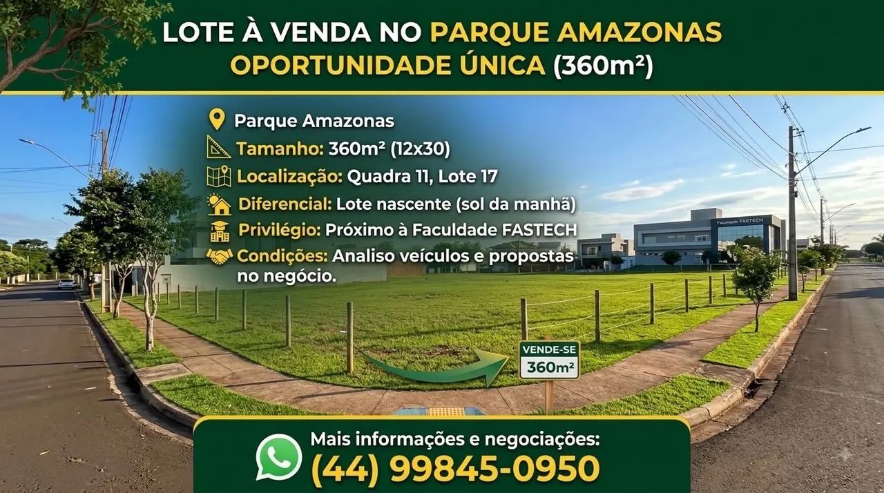 VENDO TERRENO SINOP MT